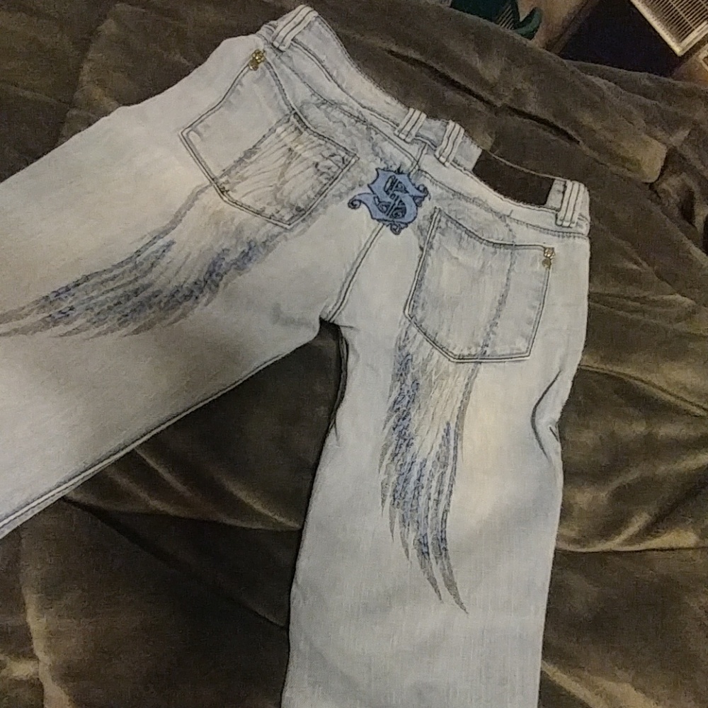 Distressed jeans